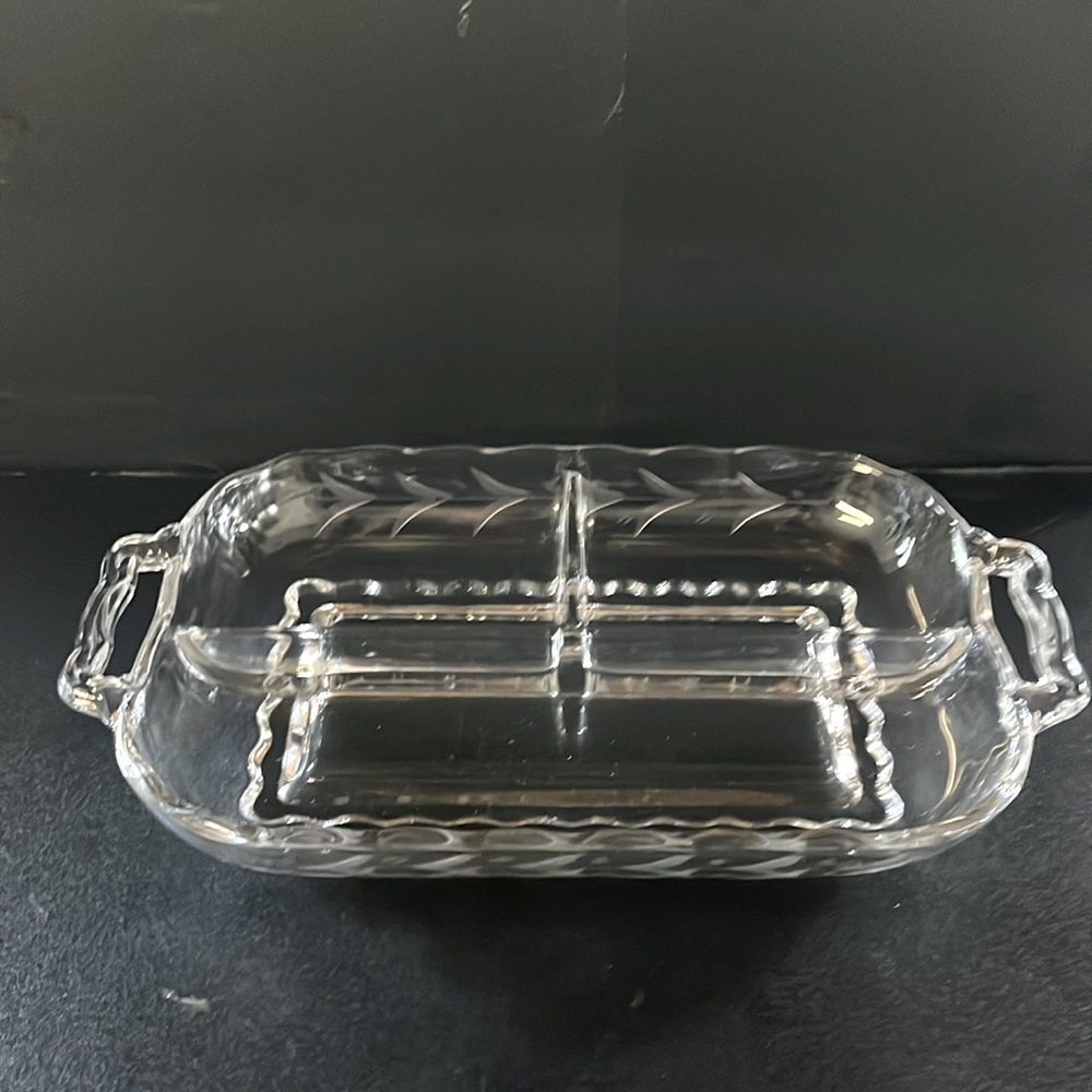 MCM Crystal Relish Tray
